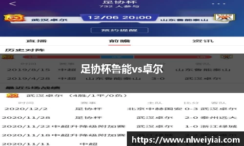足协杯鲁能vs卓尔